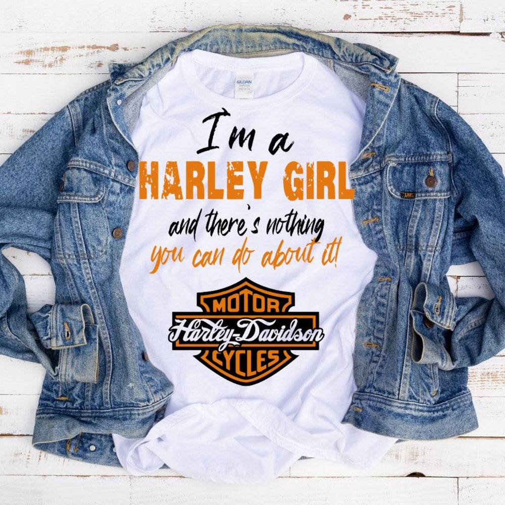 - I'M  A HARLEY GIRL TEE'S